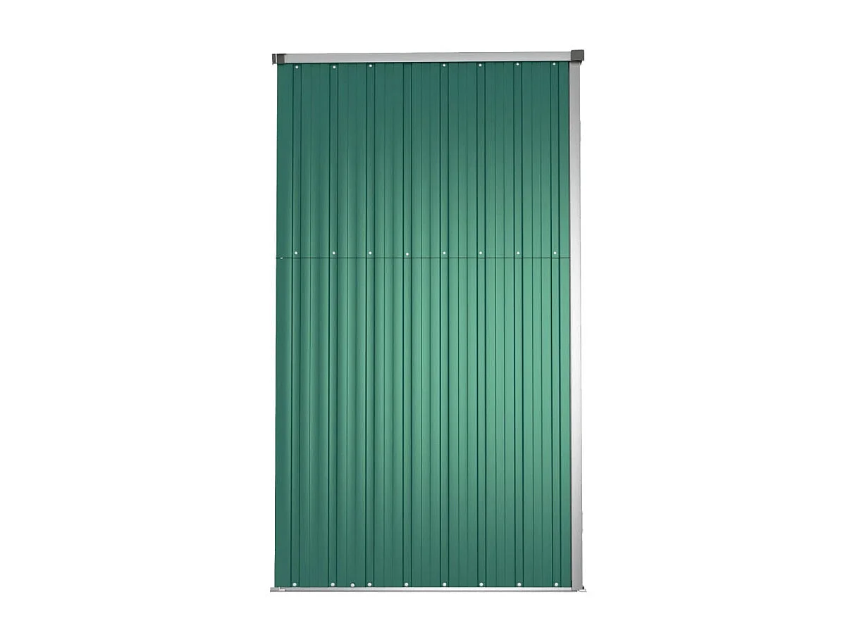 Abrigo de Ferramentas de Jardim em Aço Galvanizado Verde - 225x89x161cm