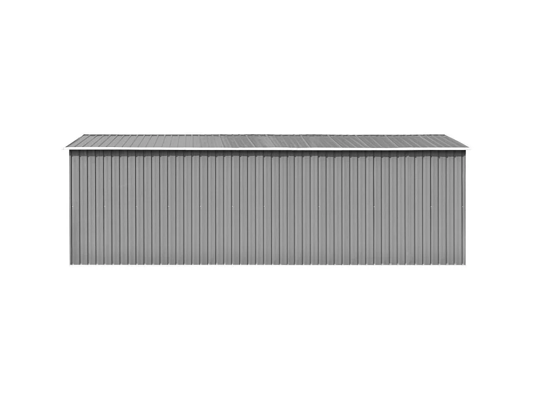Gerätehaus 257x580x181 cm Metall Grau