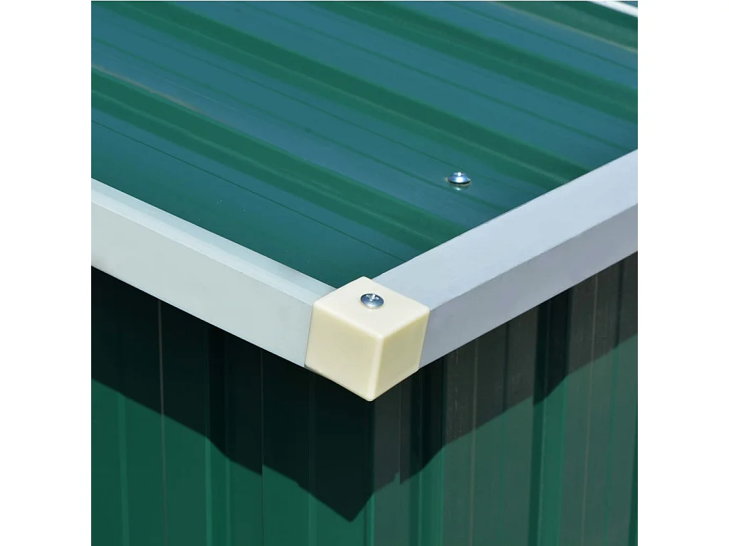 Abrigo de Jardim em Metal Verde com Ampla Capacidade de Armazenamento
