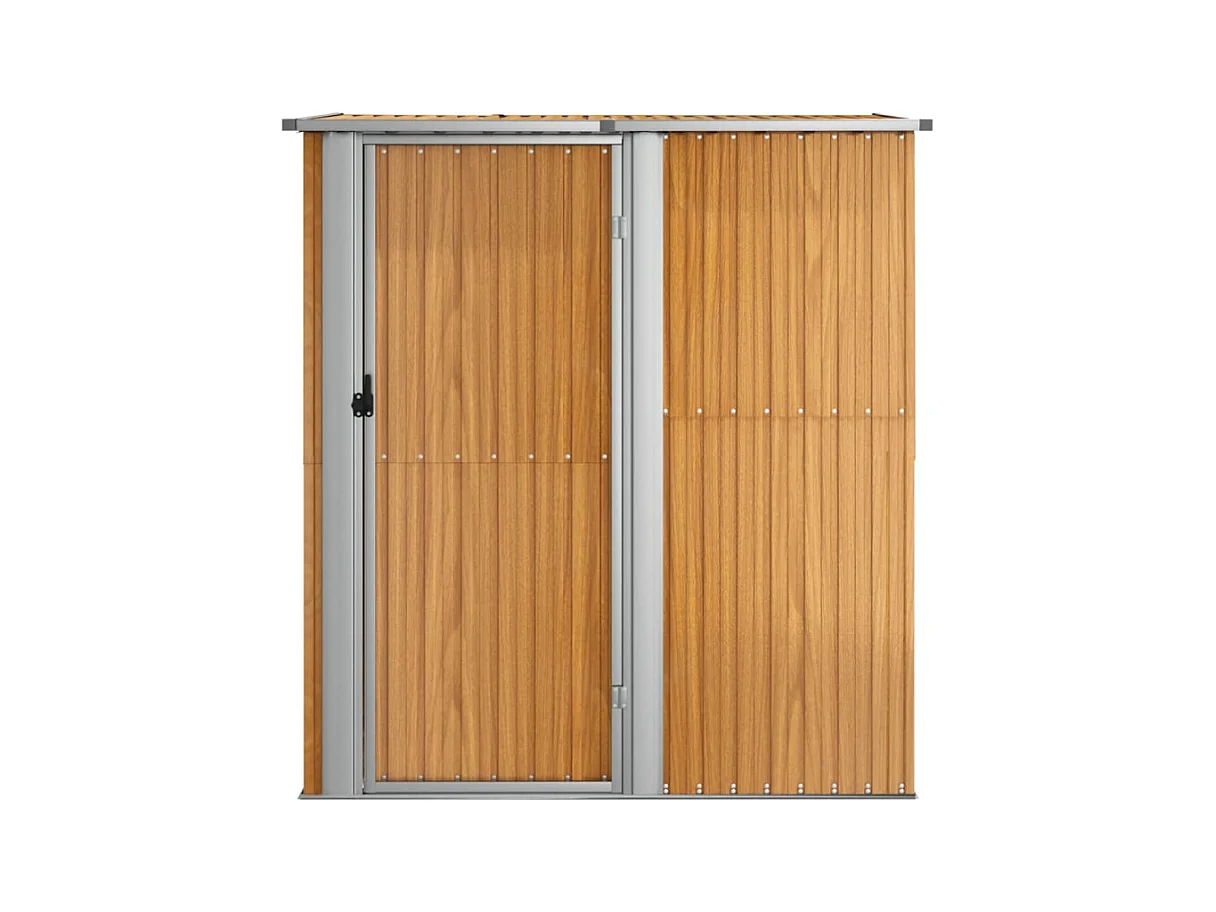 Abri de jardin 180,5x97x209,5 cm acier galvanisé aspect bois