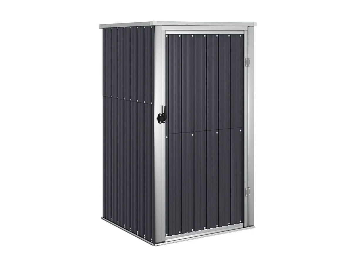 Abri à outils de jardin anthracite 88x89x161 cm acier galvanisé