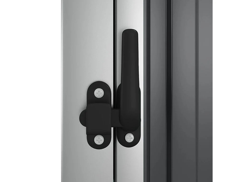 Abri à outils de jardin anthracite 88x89x161 cm acier galvanisé