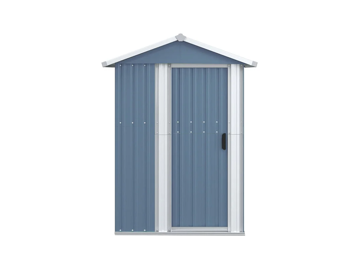 Abri de jardin Gris 126x97,5x177 cm Acier galvanisé