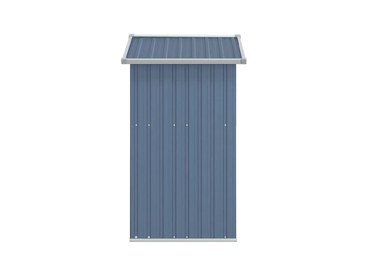 Abri de jardin Gris 126x97,5x177 cm Acier galvanisé