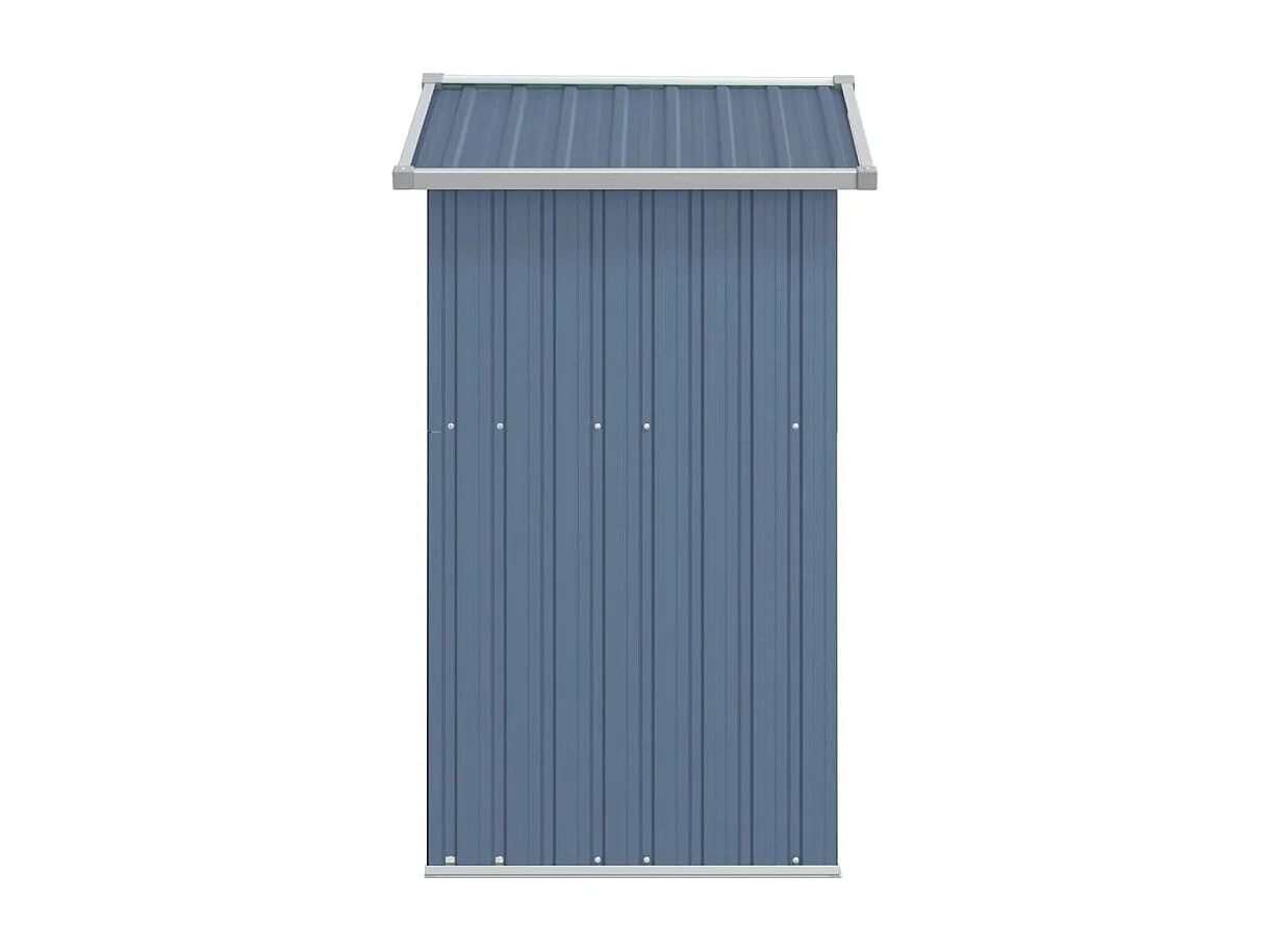Abri de jardin Gris 126x97,5x177 cm Acier galvanisé