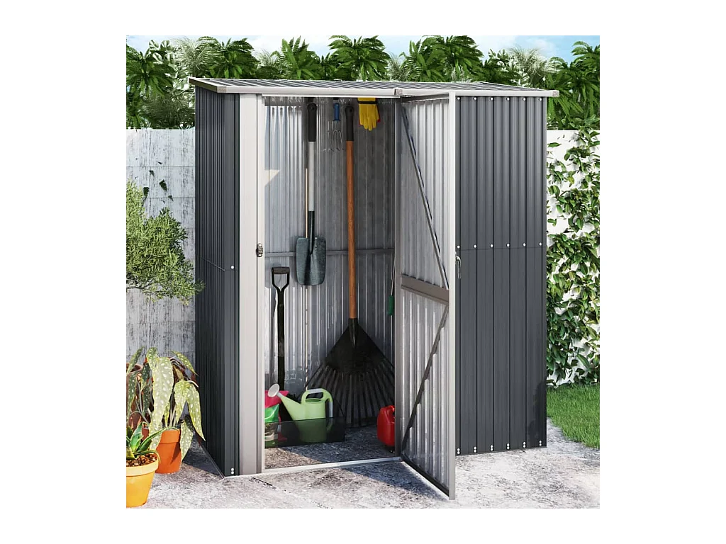 Abri de jardin Anthracite 180,5x97x209,5 cm Acier galvanisé