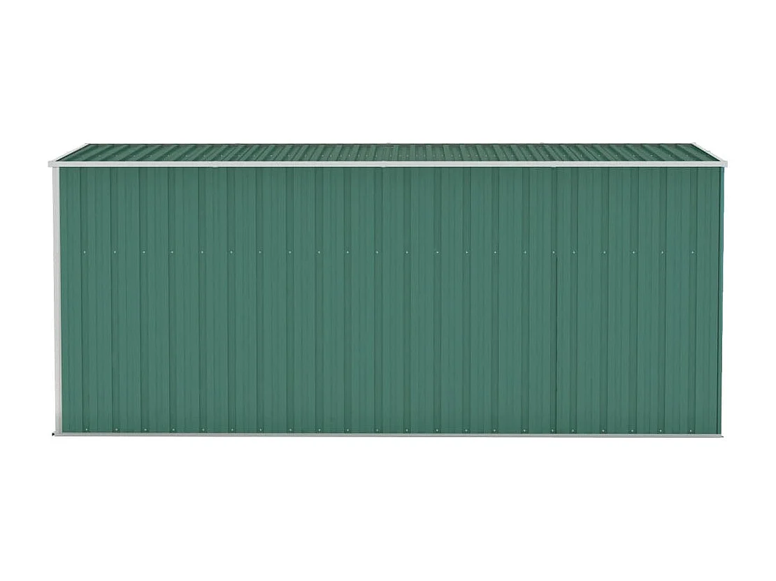 Abrigo Suspenso para Jardim em Aço Galvanizado Verde - 118x382x178 cm