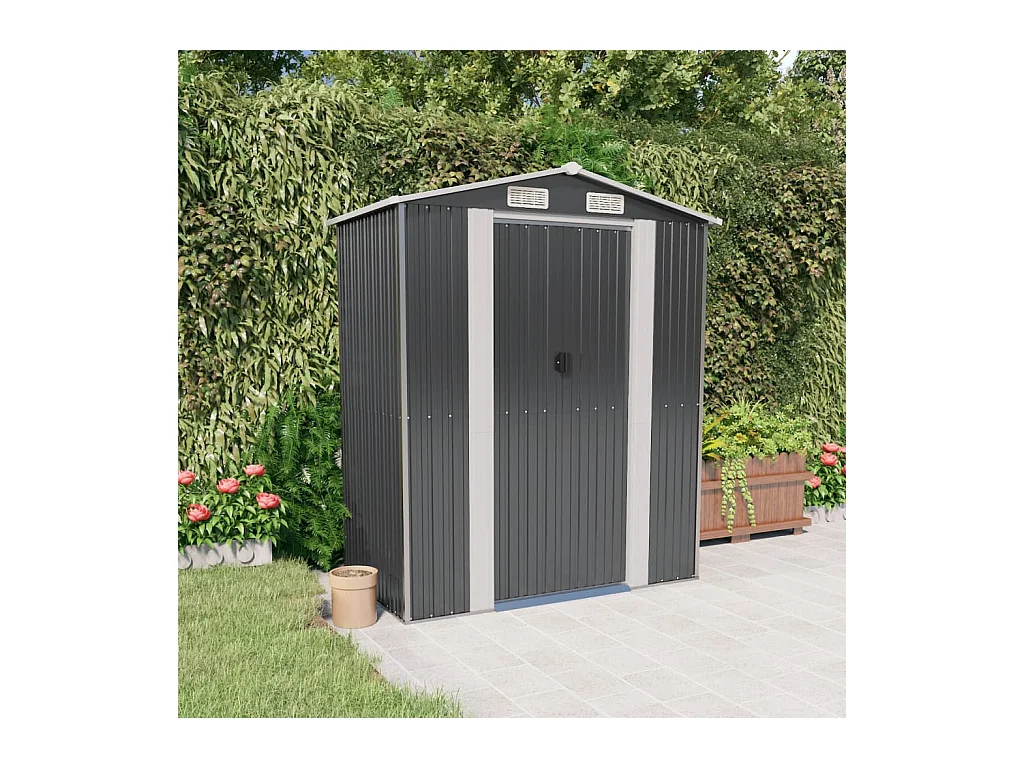 Abri de jardin Anthracite 192x108x223 cm Acier galvanisé