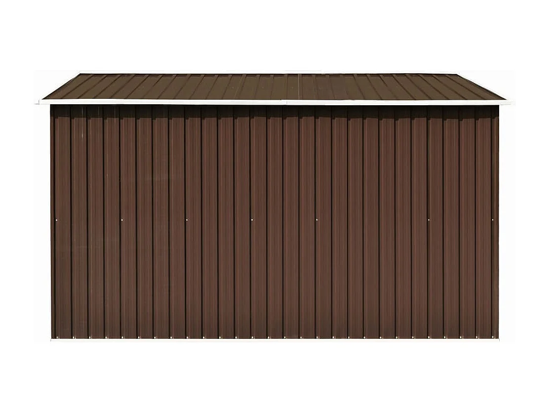 Abrigo de Jardim em Metal Castanho - 257x298x178 cm para Armazenamento Seguro