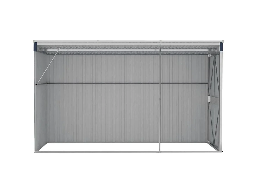 Abri de jardin mural Anthracite 118x288x178 cm Acier