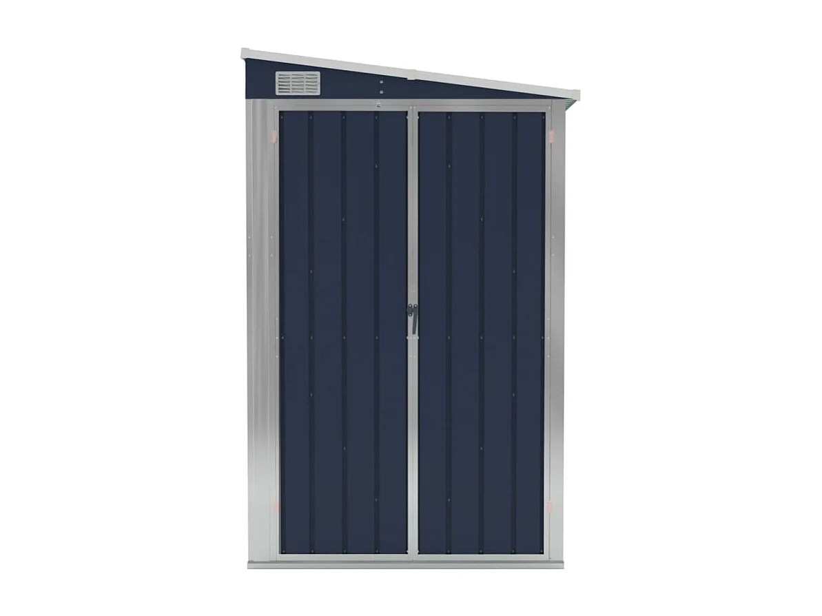 Abri de jardin mural Anthracite 118x288x178 cm Acier