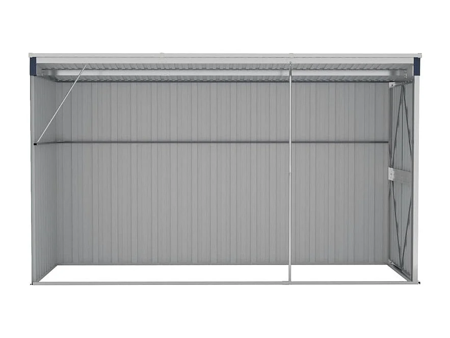 Abri de jardin mural Anthracite 118x288x178 cm Acier