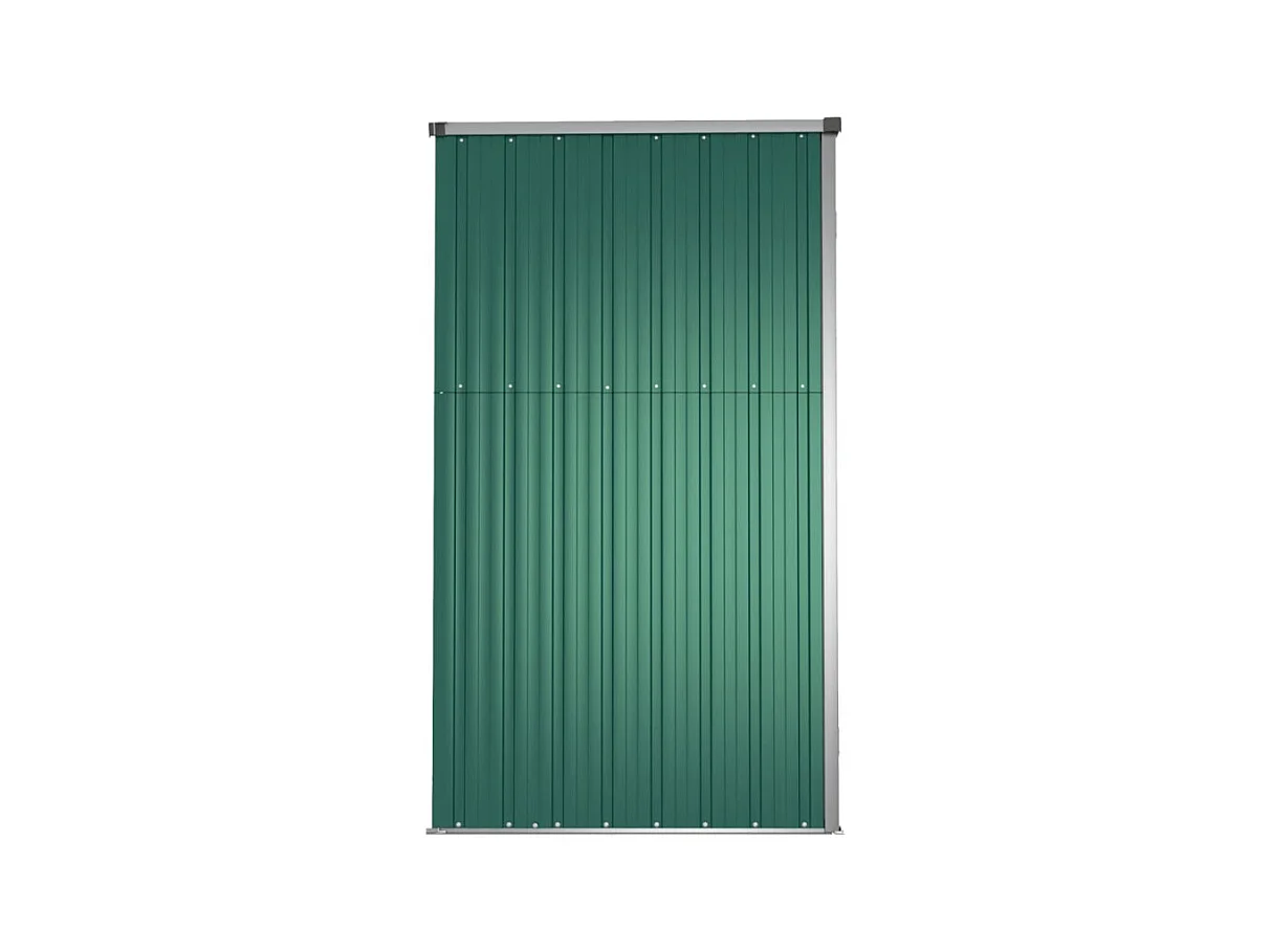 Abri à outils de jardin vert 161x89x161 cm acier galvanisé