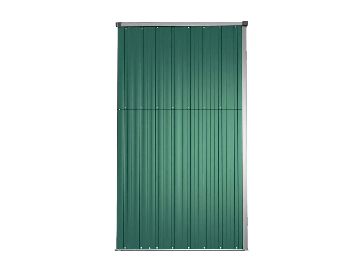 Abri à outils de jardin vert 161x89x161 cm acier galvanisé