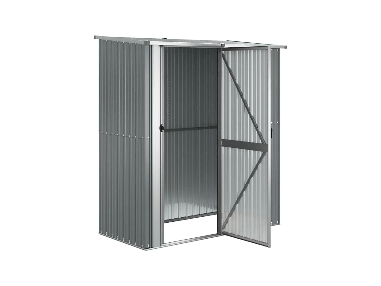 Abri de jardin Gris 180,5x97x209,5 cm Acier galvanisé