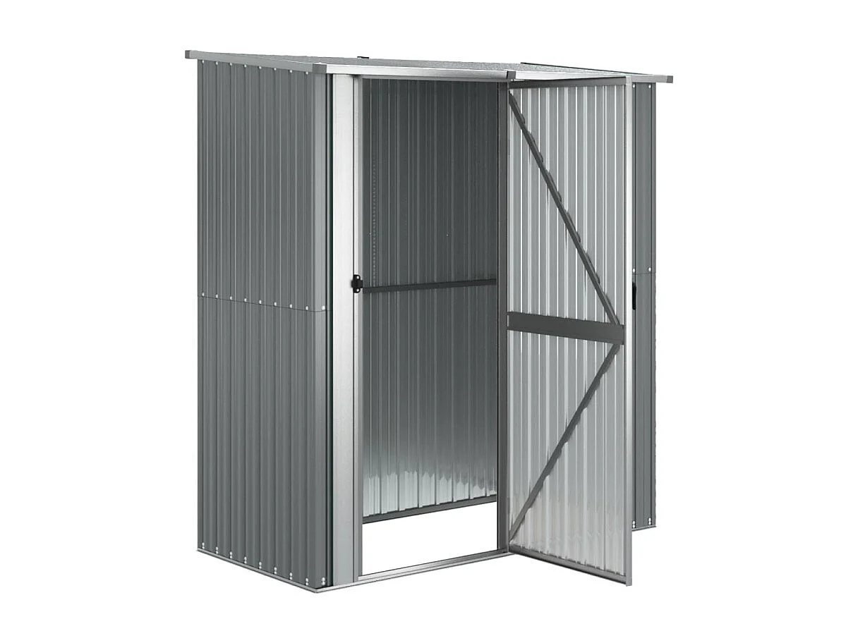 Abri de jardin Gris 180,5x97x209,5 cm Acier galvanisé