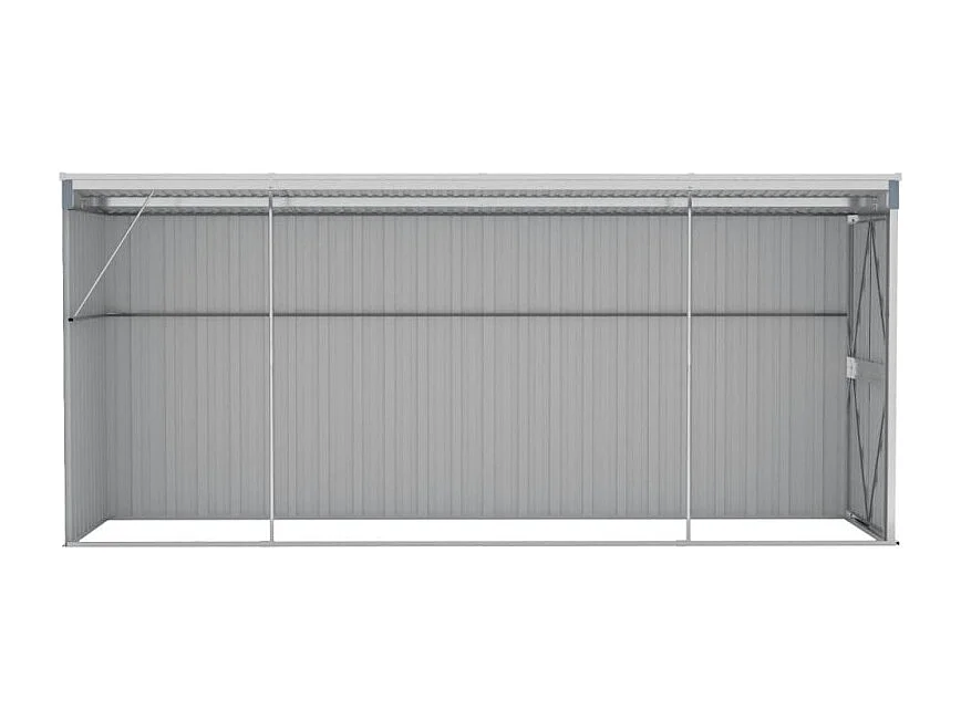 Abrigo Suspenso para Jardim em Aço Galvanizado - 118x382x178 cm