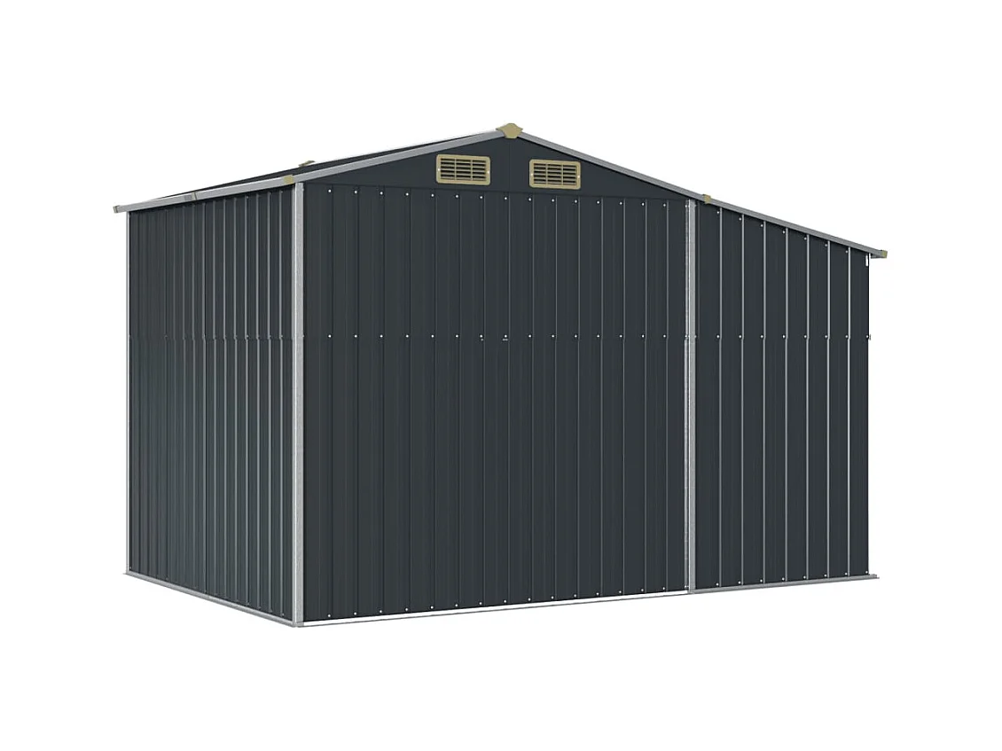 Abri de jardin anthracite 277x192,5x179 cm acier galvanisé