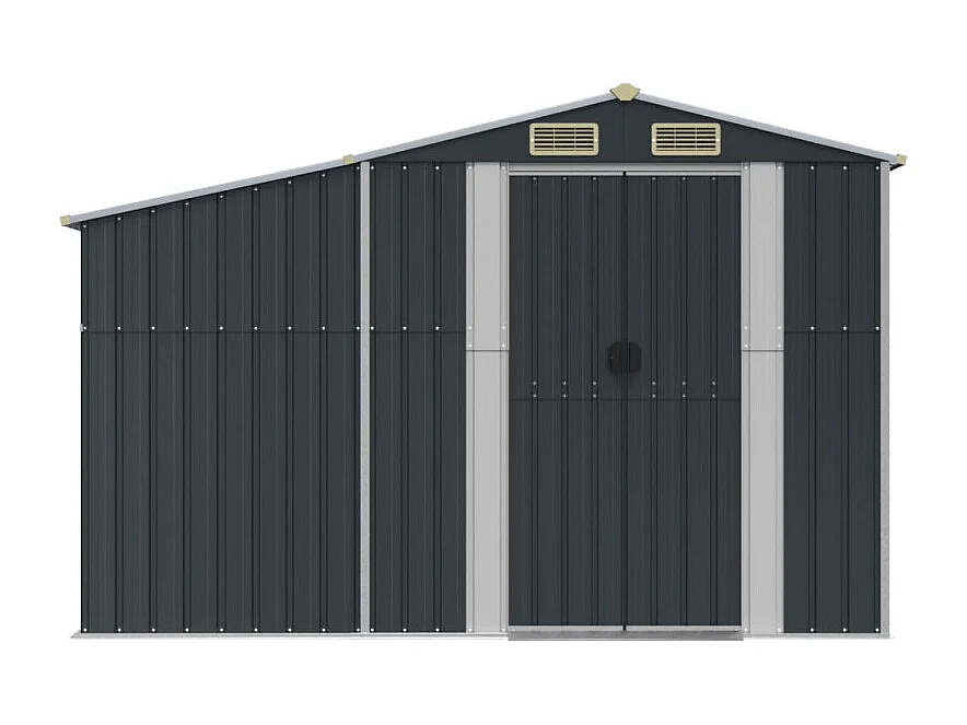 Gerätehaus Anthrazit 277x192,5x179 cm Verzinkter Stahl