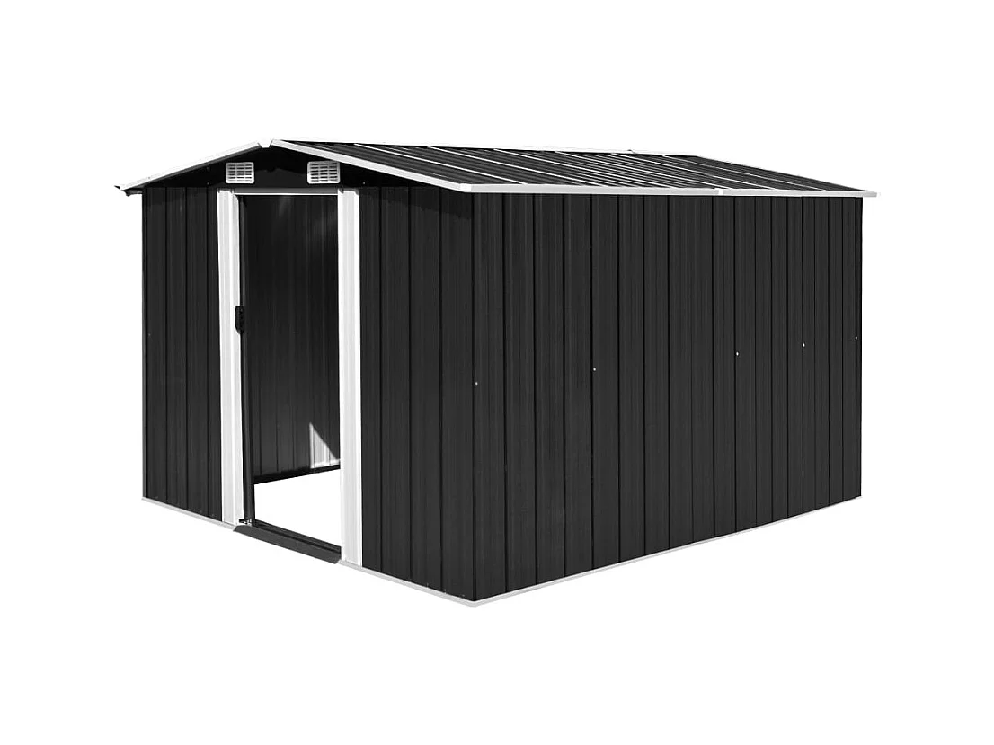 Abri de jardin 257x298x178 cm Métal Anthracite