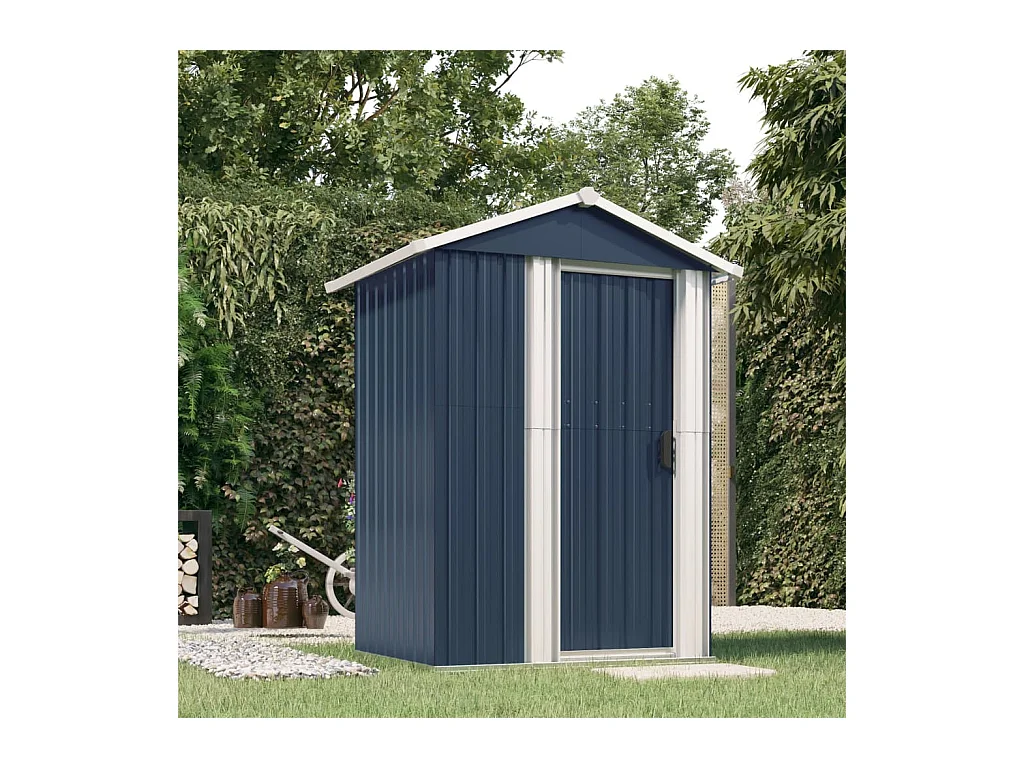 Abri de jardin Anthracite 126x97,5x177 cm Acier galvanisé