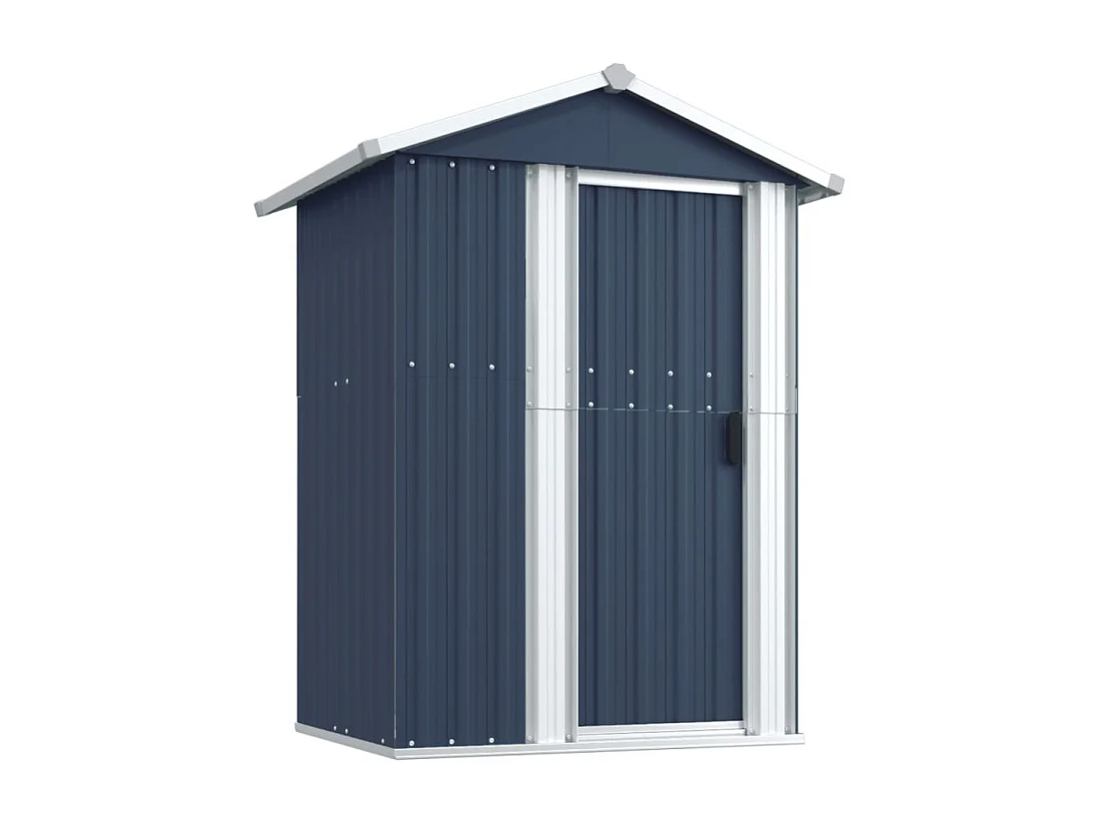 Abrigo de Jardim Antracite em Aço Galvanizado - 126x97,5x177 cm para Armazenamento Eficiente