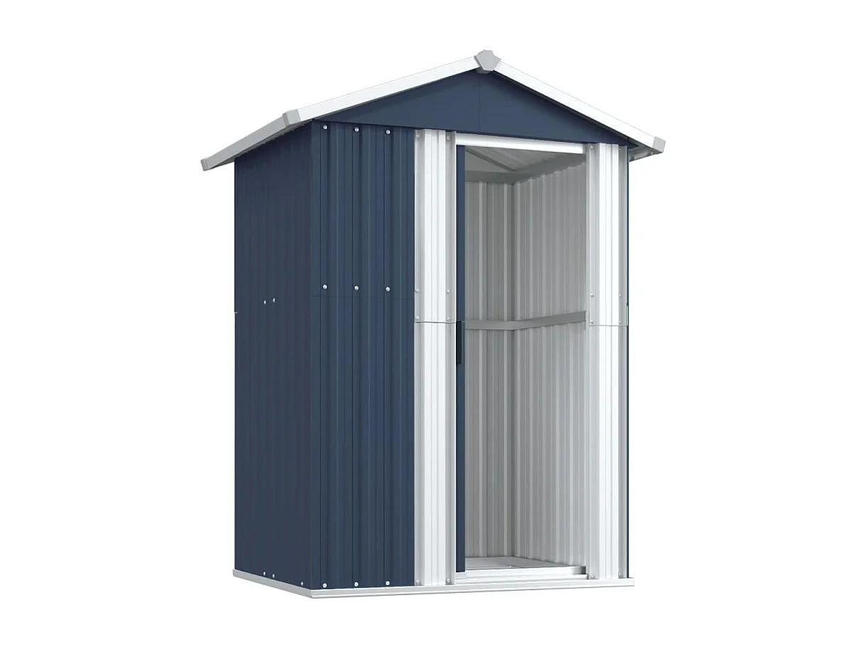 Abrigo de Jardim Antracite em Aço Galvanizado - 126x97,5x177 cm para Armazenamento Eficiente