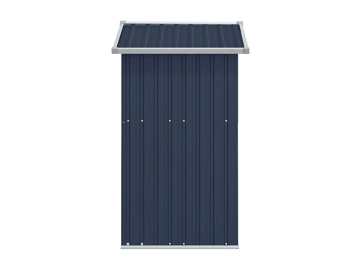Abrigo de Jardim Antracite em Aço Galvanizado - 126x97,5x177 cm para Armazenamento Eficiente