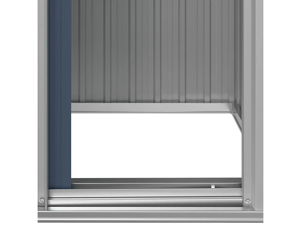 Abrigo de Jardim Antracite em Aço Galvanizado - 126x97,5x177 cm para Armazenamento Eficiente