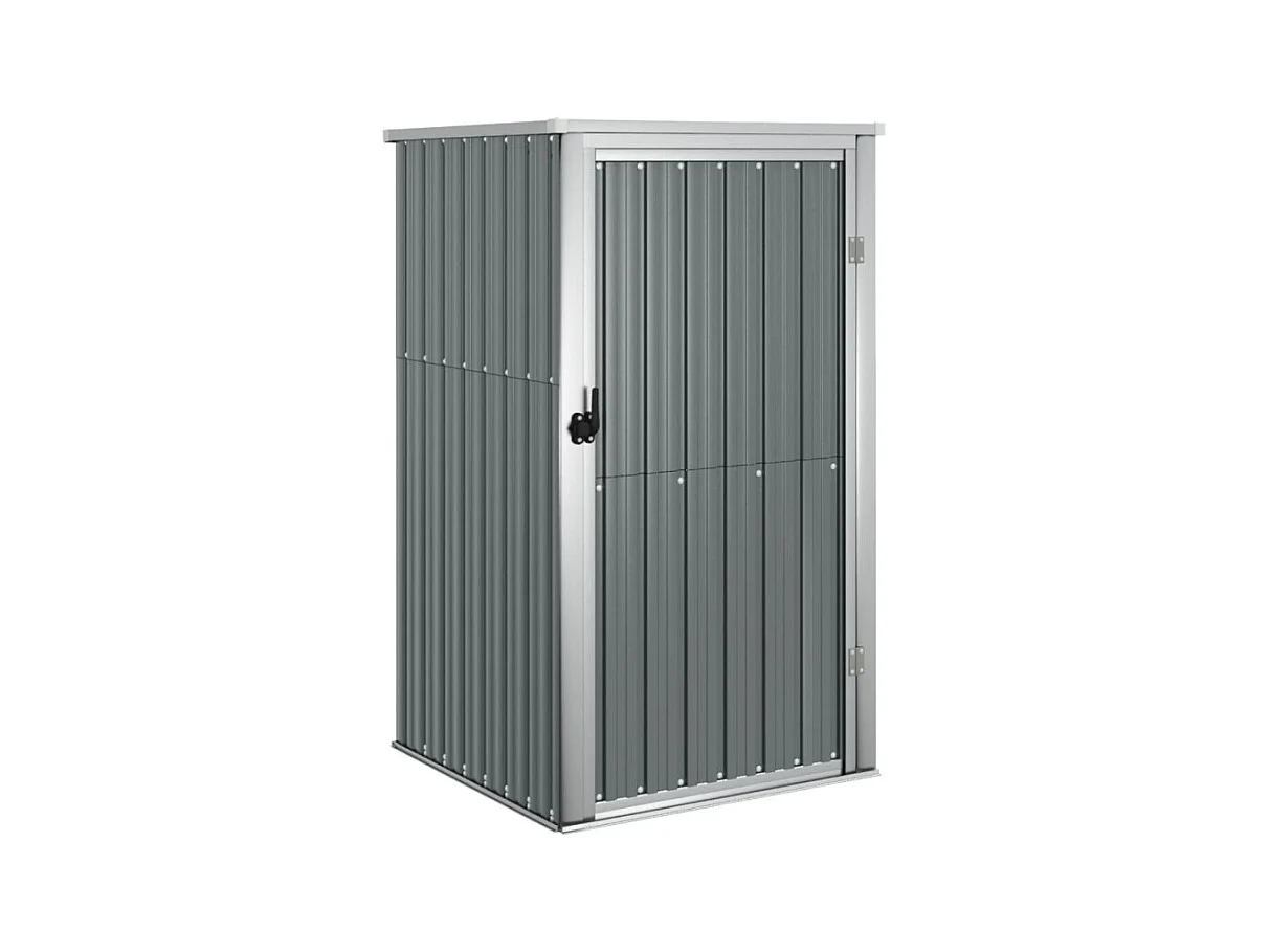 Abri à outils de jardin gris 88x89x161 cm acier galvanisé