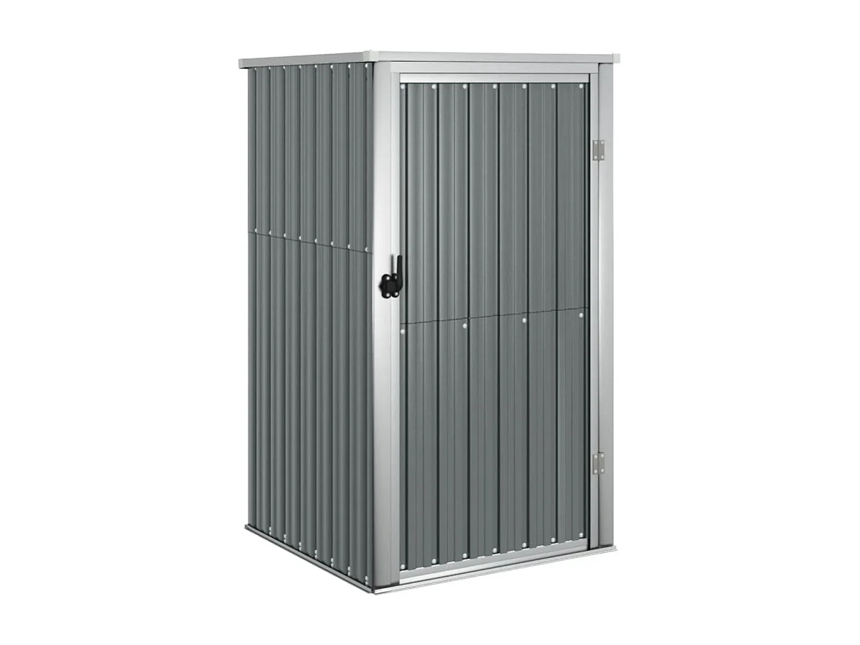 Abri à outils de jardin gris 88x89x161 cm acier galvanisé
