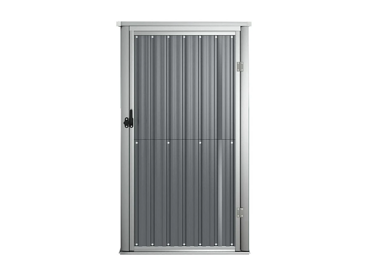 Abri à outils de jardin gris 88x89x161 cm acier galvanisé