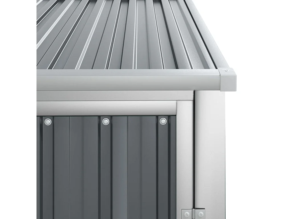 Abri à outils de jardin gris 88x89x161 cm acier galvanisé