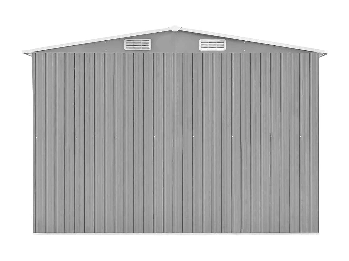 Gartenhaus 257x298x178 cm Metall Grau