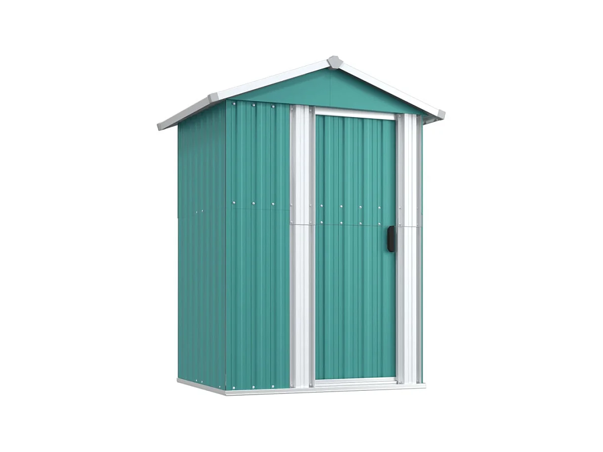 Abri de jardin Vert 126x97,5x177 cm Acier galvanisé