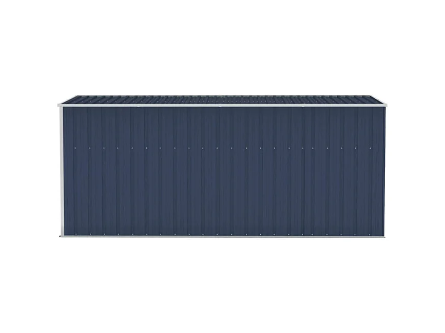 Abri de jardin mural Anthracite 118x382x178 cm Acier