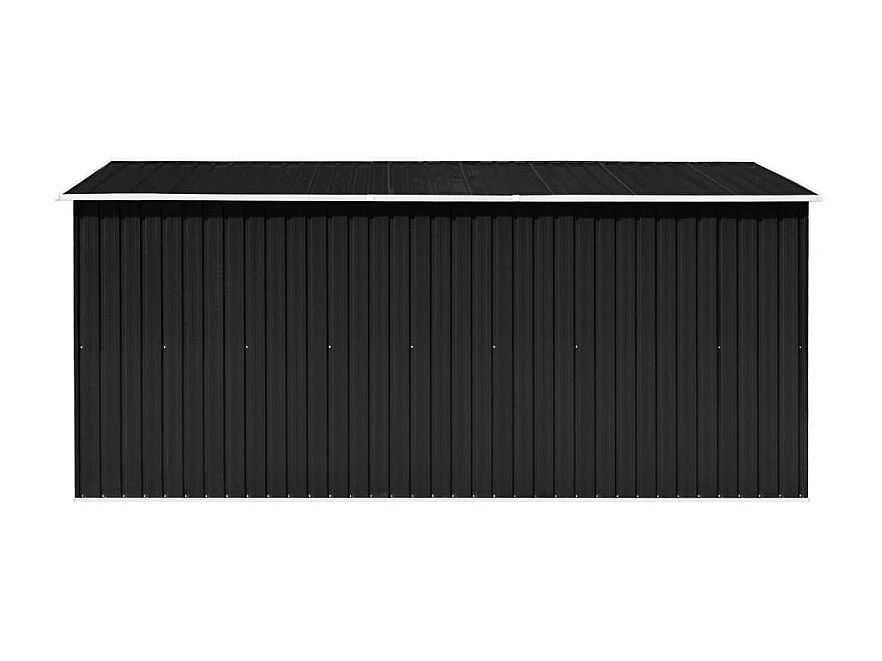Domek ogrodowy 257x392x181 cm metal antracytowy