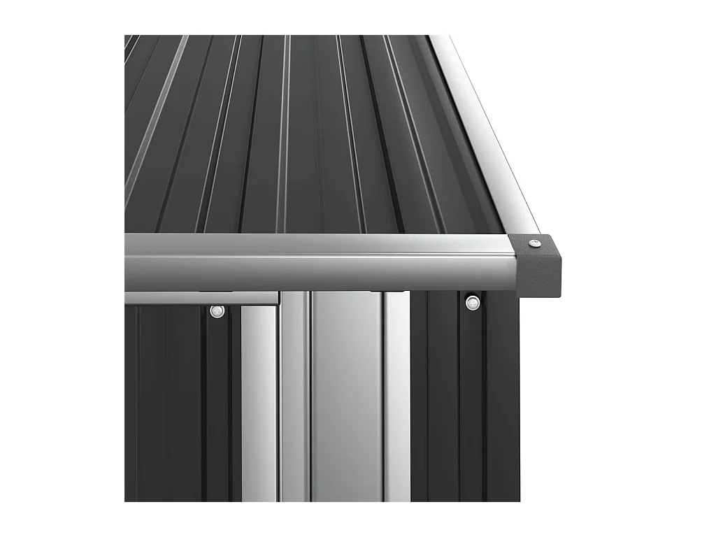 Abri de jardin Anthracite 118,5x97x209,5 cm Acier galvanisé