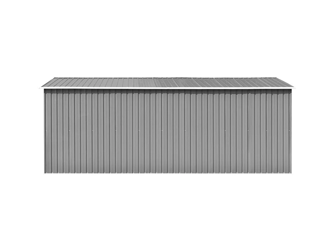 Gerätehaus 257x489x181 cm Metall Grau