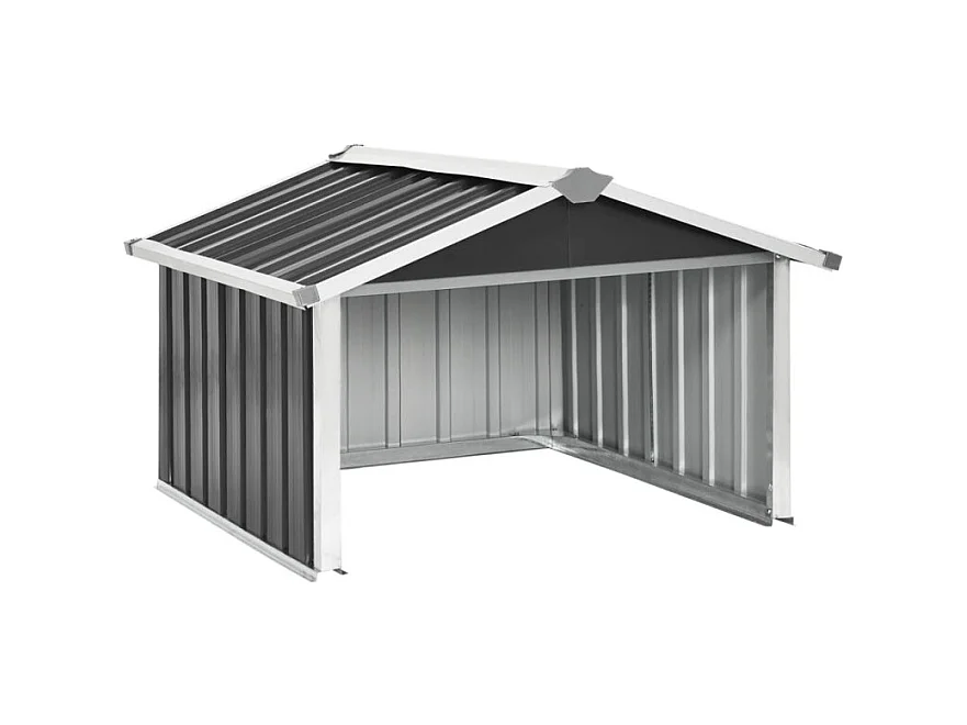 Rasenmäher Garage 92x97x63 cm Verzinkter Stahl Anthrazit
