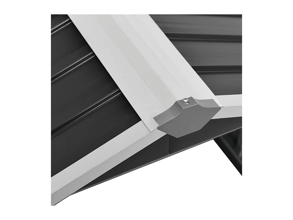 Rasenmäher Garage 92x97x63 cm Verzinkter Stahl Anthrazit