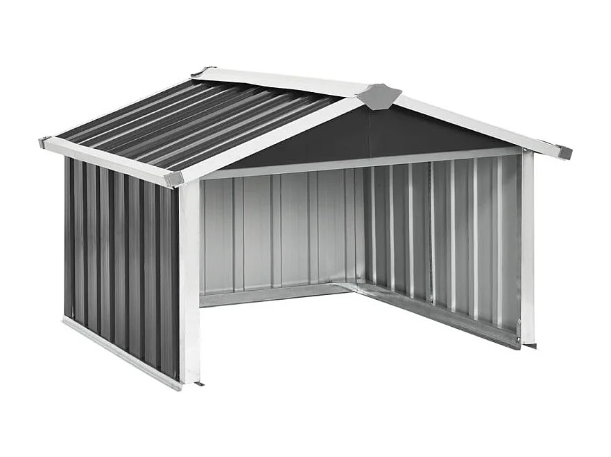 Abri pour robot de jardin 92x97x63cm Acier galvanisé Anthracite