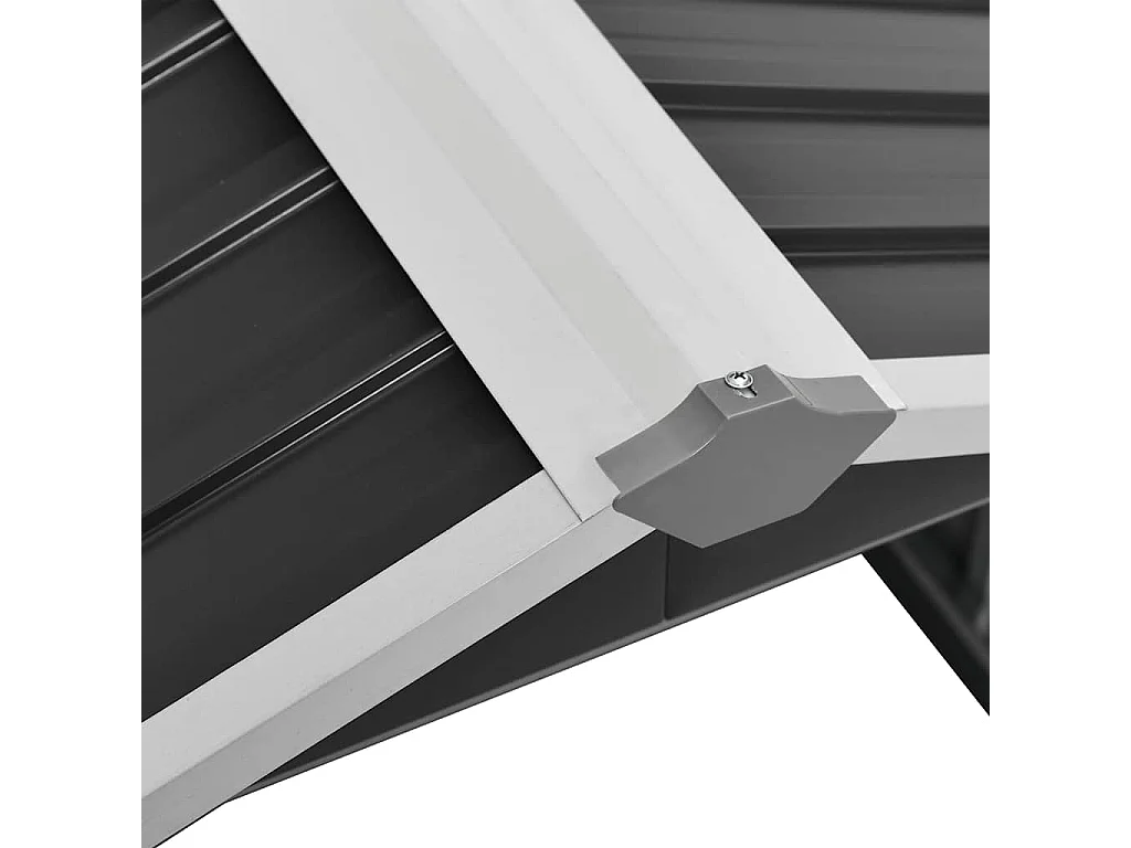 Abri pour robot de jardin 92x97x63cm Acier galvanisé Anthracite