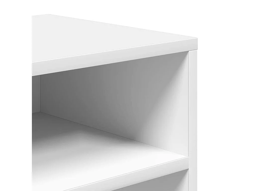 Bibliothèque blanc 66x31x80 cm bois d'ingénierie