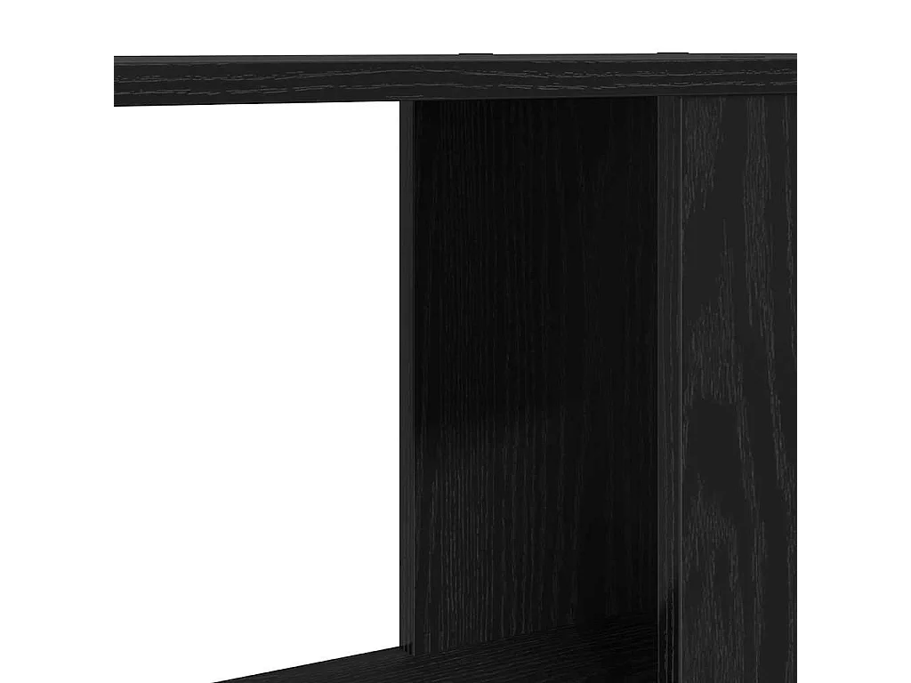 Bibliothèque/Séparateur de pièce chêne noir 60x24x186 cm