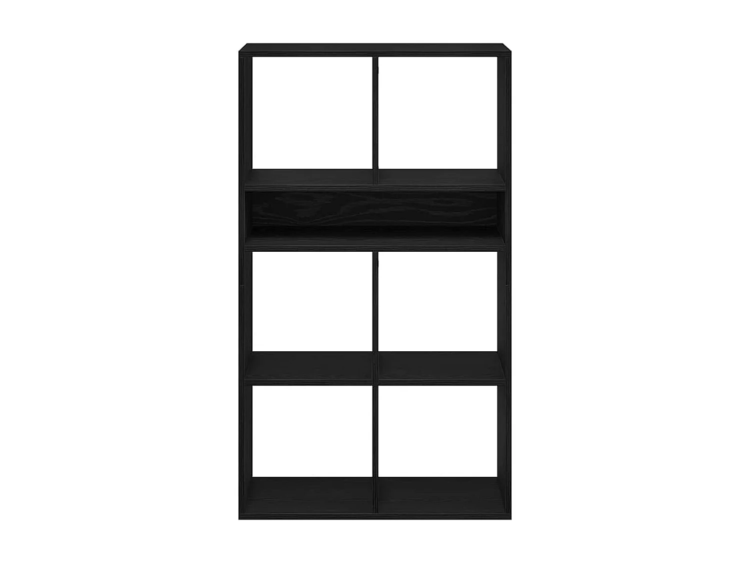 Bibliothèque noir 66x31x112 cm bois d'ingénierie