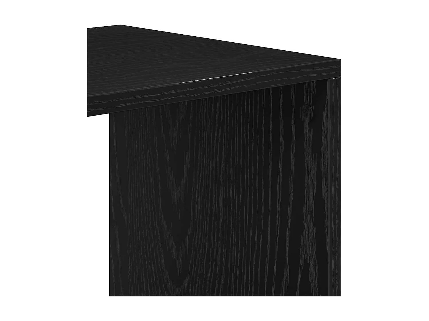 Bibliothèque noir 66x31x112 cm bois d'ingénierie