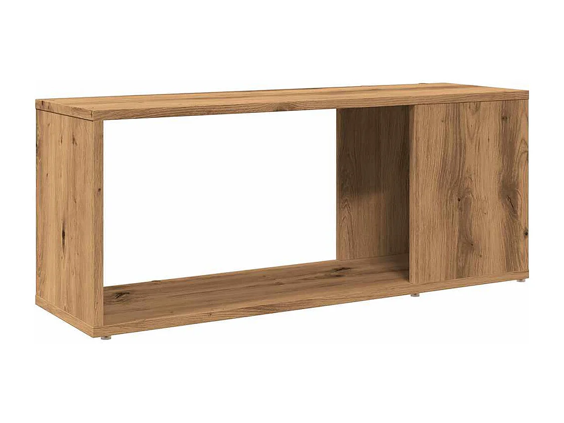 Bibliothèque chêne artisanal 80x24x32 cm bois d'ingénierie