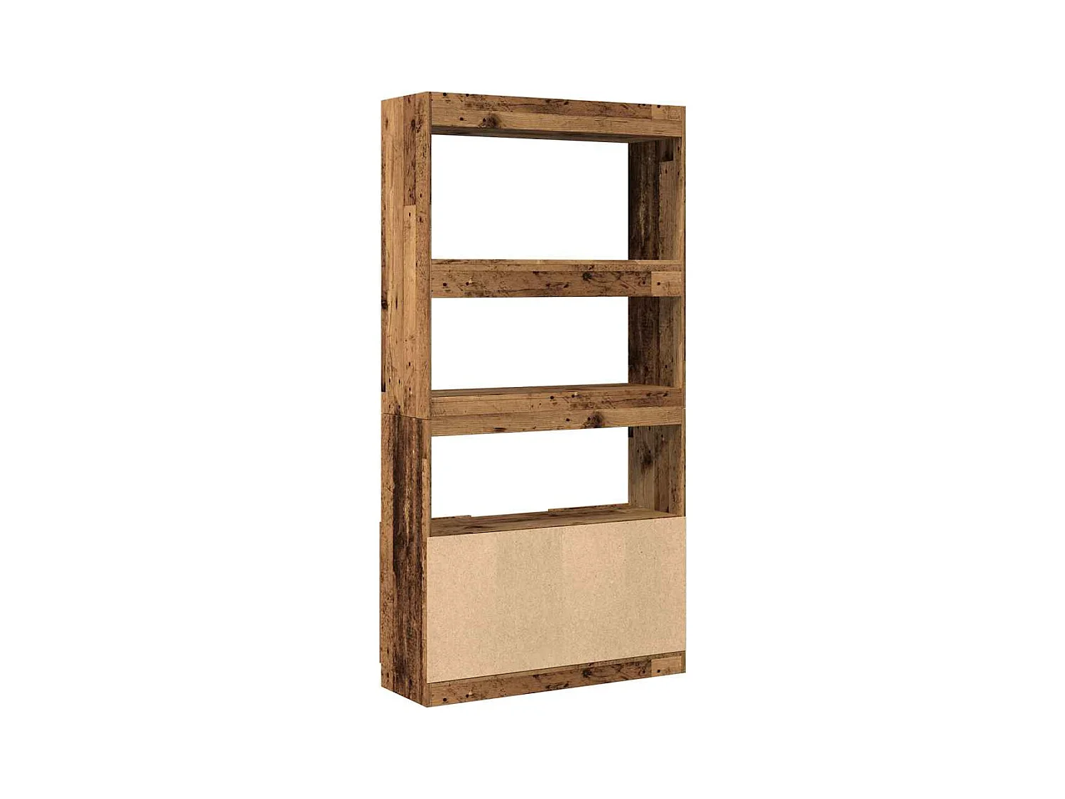 Bibliothèque vieux bois 92x33x180 cm bois d'ingénierie