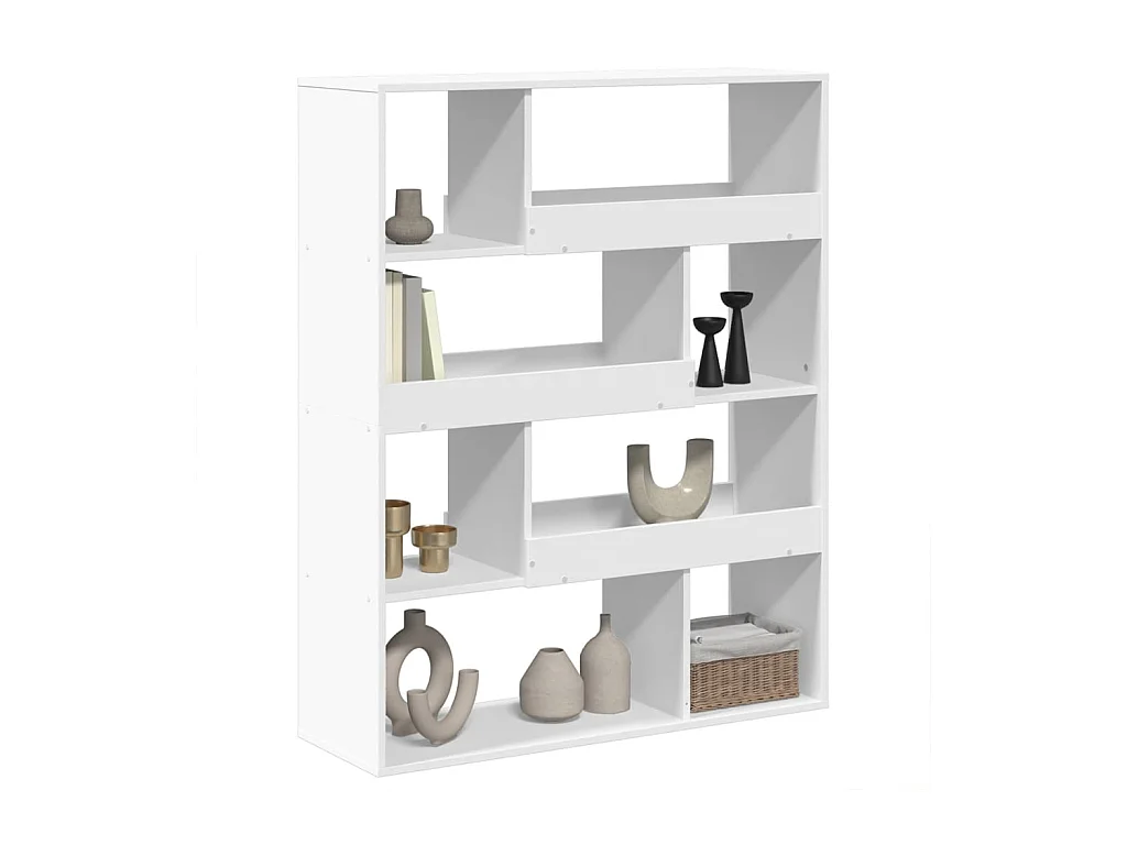 Bibliothèque blanc 100x33x125,5 cm bois d'ingénierie